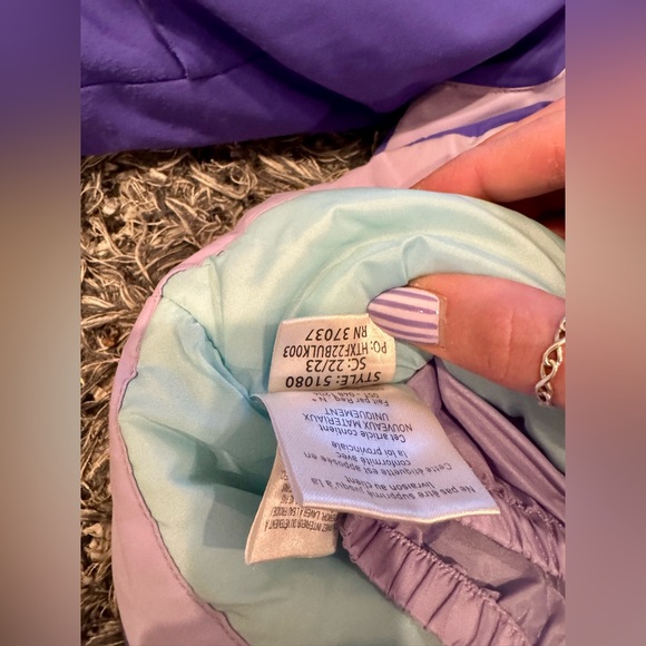 Obermeyer Toddler Girls Ski Jacket 3T/4T Purple I-Grow Snow Coat - Picture 10 of 10